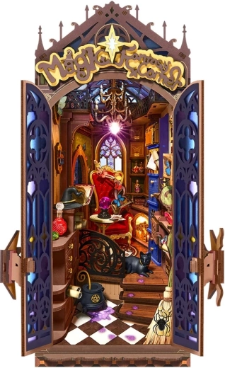 RoboTime 3D drewniana układanka do książek, magiczny kącik fantasy
