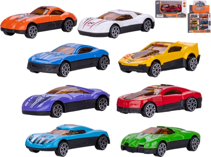 Metalowy wyścigowy samochodzik 7 cm z wolnym biegiem