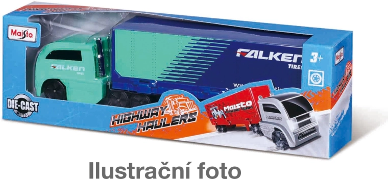 Maisto Highway Haulers metalowy ciągnik siodłowy z naczepą