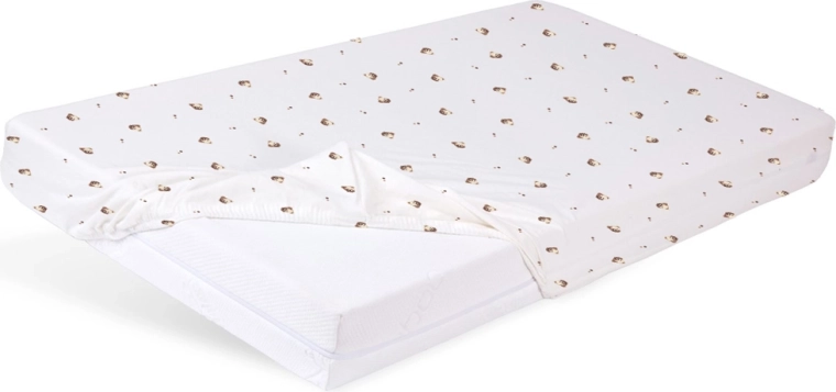 Babymatex prześcieradło jersey z gumką do łóżeczka 60 × 120 cm miś - 1 szt.