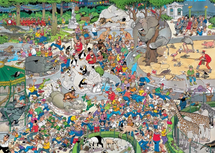 JUMBO Jan van Haasteren Zoo XL puzzle 500 elementów