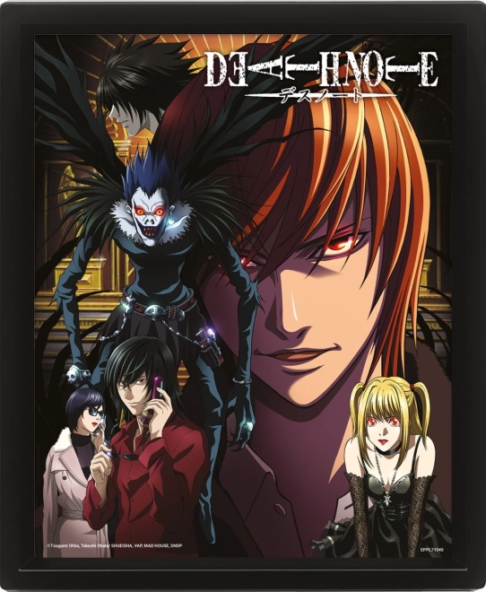 Obraz 3D z efektem lentikularnym DEATH NOTE