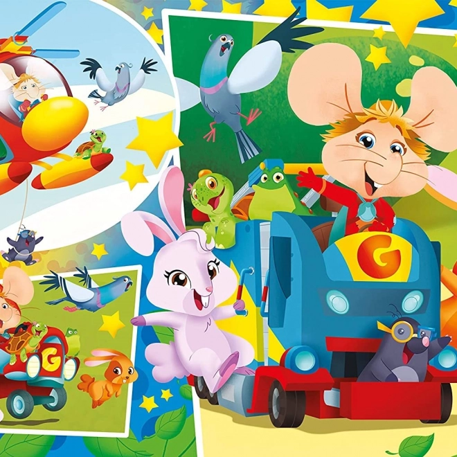 Puzzle Myśak Gigio Maxi 104 kawałków
