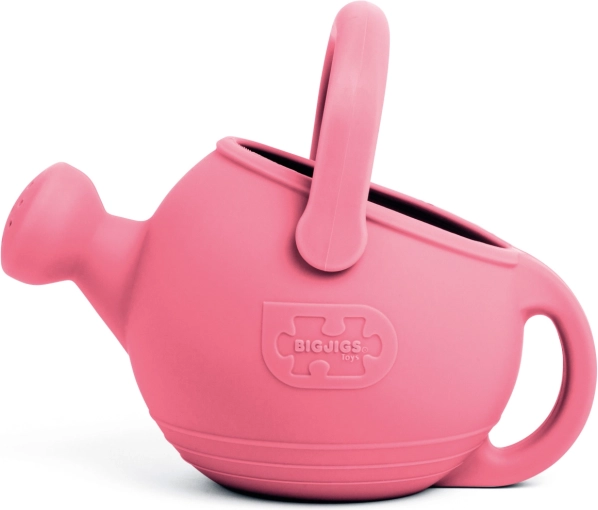 Silikonowa konewka dla dzieci Bigjigs Toys – koralowo-różowa