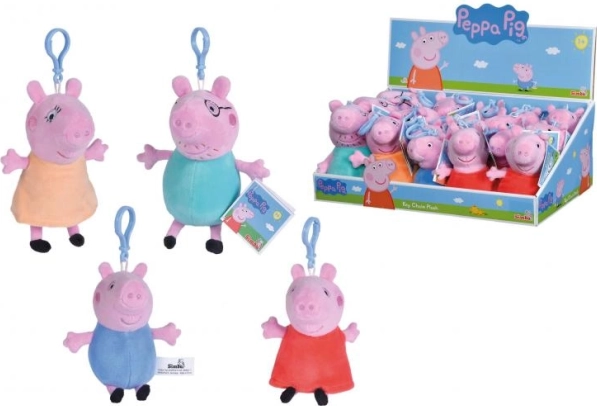 Świnka Peppa – pluszowy brelok na plecak (4 warianty)