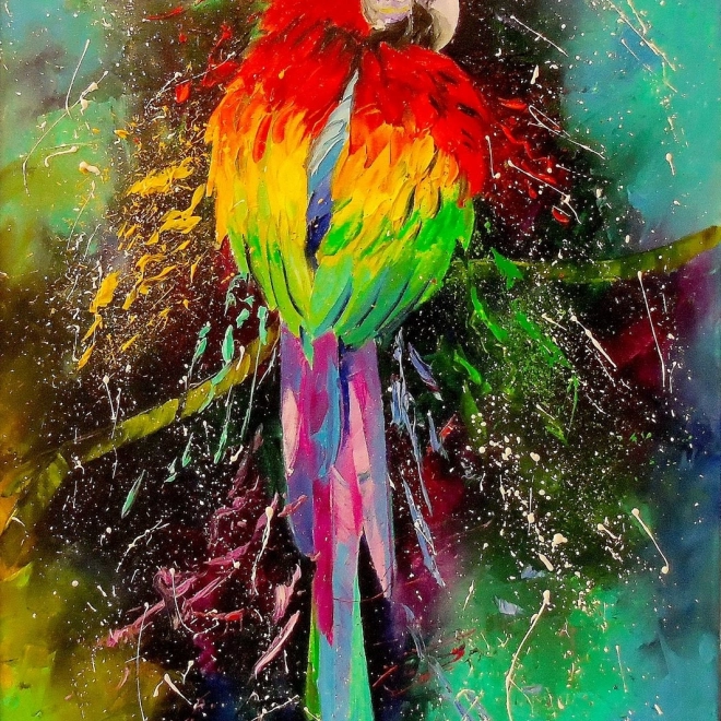 Puzzle kolorowa papuga 1000 elementów