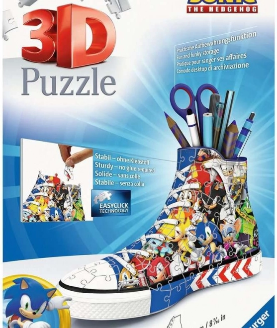 Ravensburger 3D puzzle sneaker Jeż Sonic 112 części