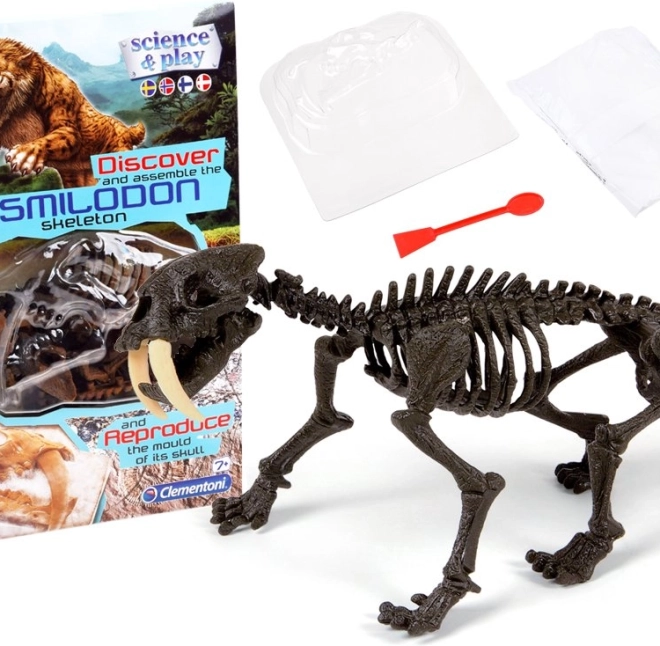 Clementoni Smilodon - Składana struktura szablozębnego tygrysa