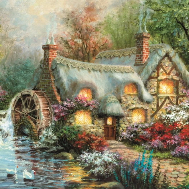 Puzzle 1500 elementów Kompaktowa przystań na wsi