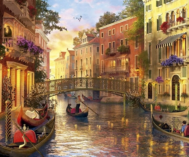Educa Puzzle Zmierzch w Wenecji - Puzzle 1500 Elementów