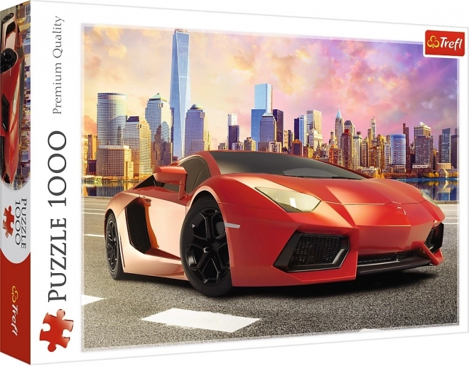 Puzzle 1000 kawałków - Jazda przy zachodzie słońca Trefl