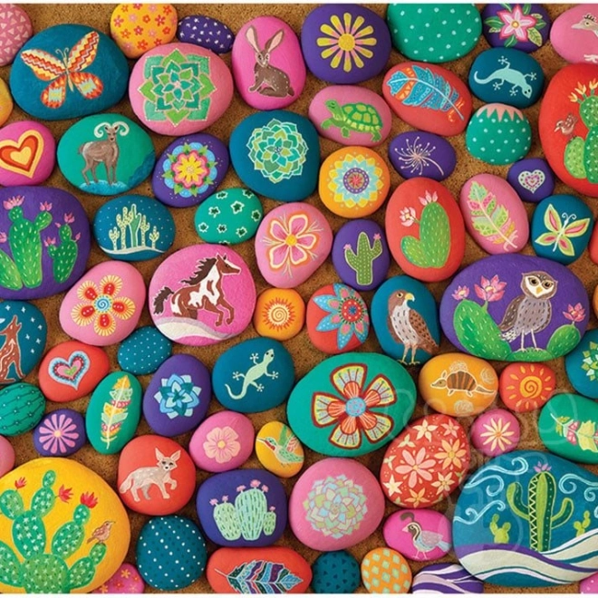 Puzzle Malowane kamienie Południowego Zachodu COBBLE HILL 1000 elementów