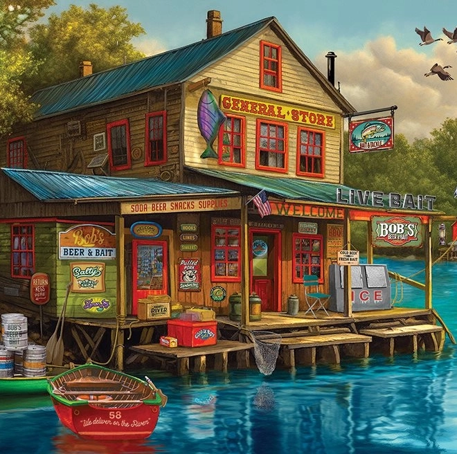 Puzzle Sklep Bob's Beer & Bait 1000 elementów