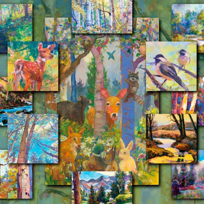 Puzzle Leśna kolaż 1000 elementów
