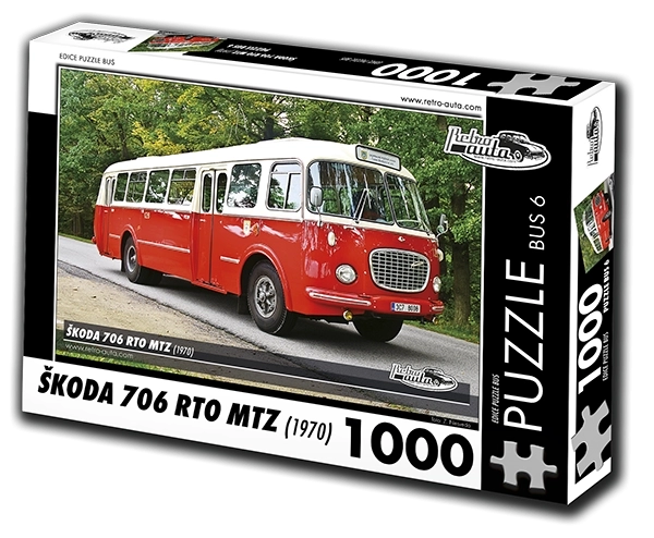Retro puzzle autobus Škoda 706 RTO MTZ 1970 z 1000 elementami