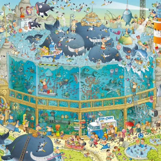 HEYE Puzzle Szalona ZOO: Ekspozycja Ocean 1000 elementów