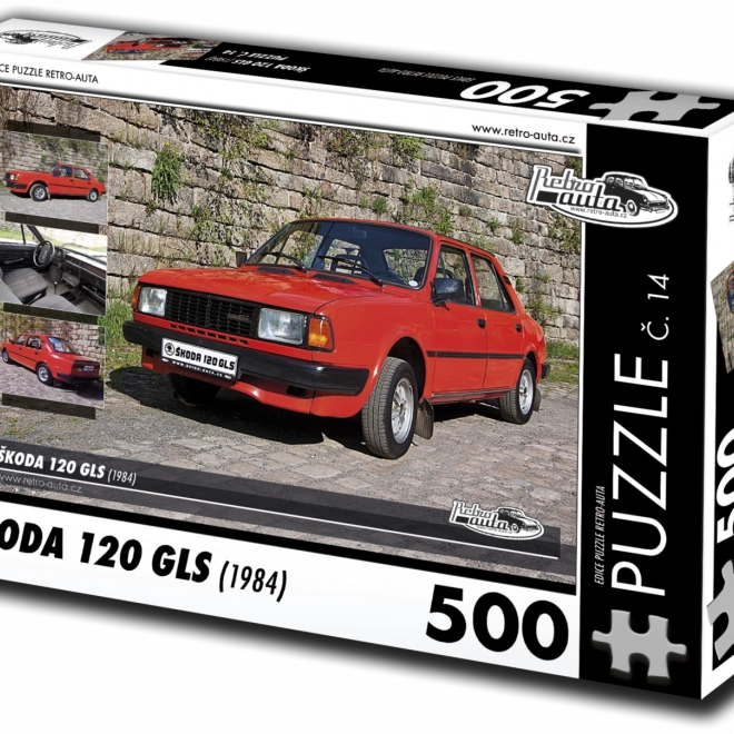 Puzzle Retro samochody Škoda 120 GLS (1984) 500 elementów