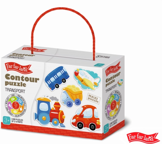 Puzzle transportowe Far Far Land dla dzieci