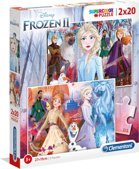 Puzzle 2x20 Super Kolor Kraina Lodu 2
