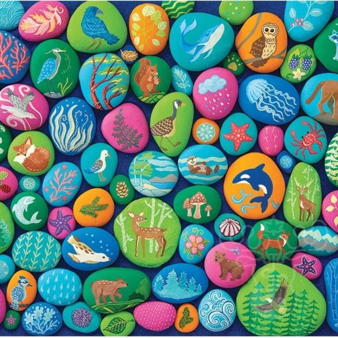 Puzzle Malowane Kamienie Północnego Zachodu od Cobble Hill, 1000 elementów