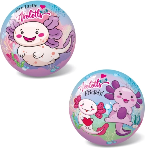 Piłka z motywem aksolotla 23 cm