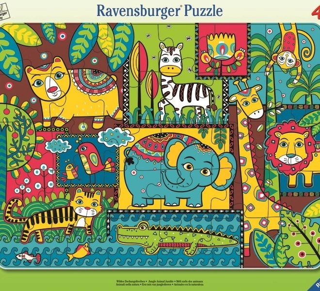 Ravensburger puzzle Zwierzątka w dżungli 30 elementów
