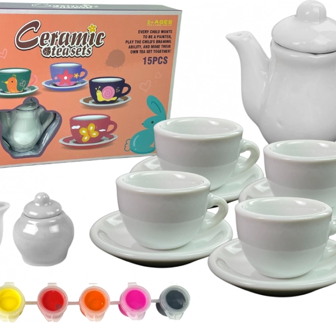 DIY zestaw do malowania porcelany na herbatę
