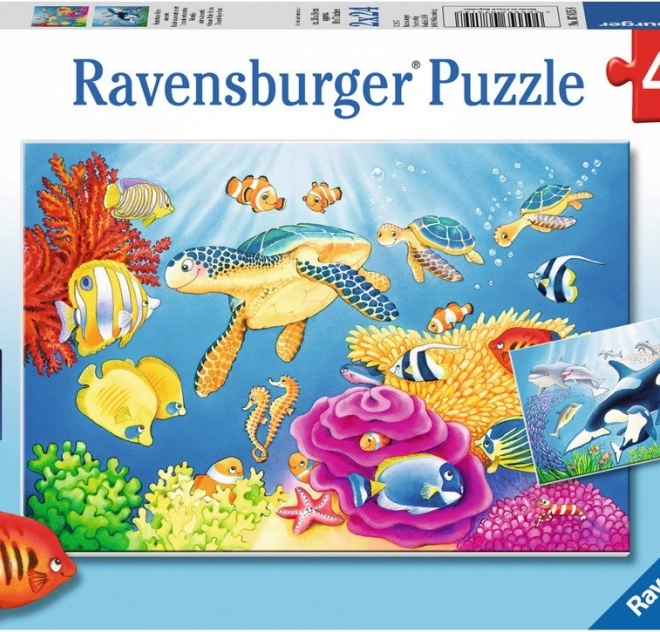 Puzzle podwodna piękność 2x24 elementy