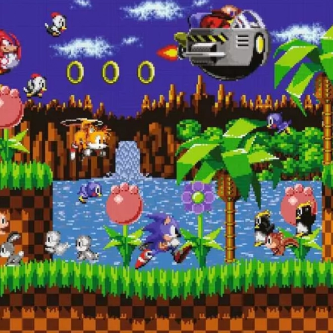 Puzzle Jeż Sonic 500 elementów