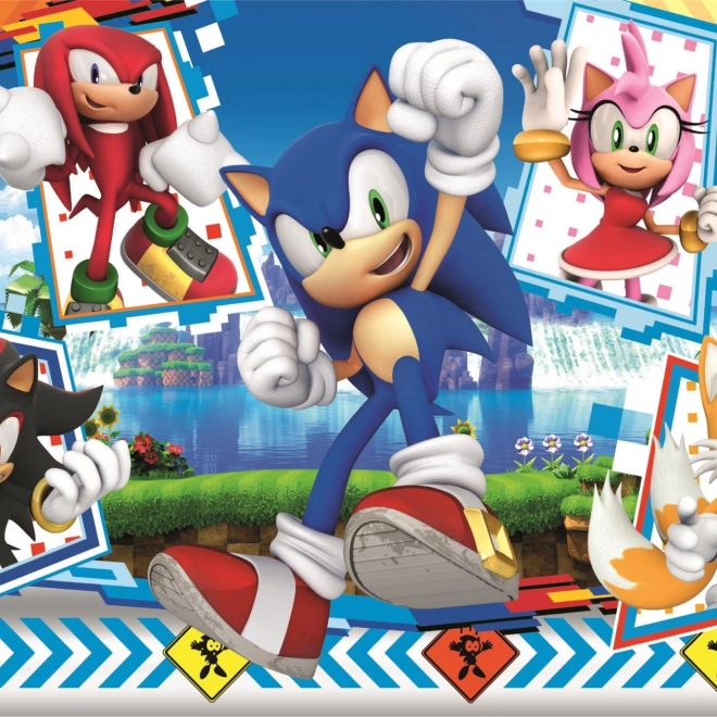 Puzzle Sonic 24 elementów Maxi dla dzieci