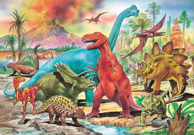 Puzzle dinozaury 100 elementów