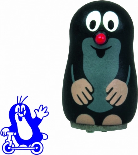 Pieczątka Krecik na hulajnodze