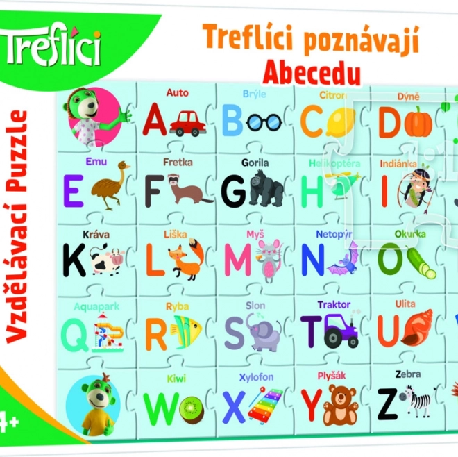 Puzzle Trefliki poznają alfabet 30 części