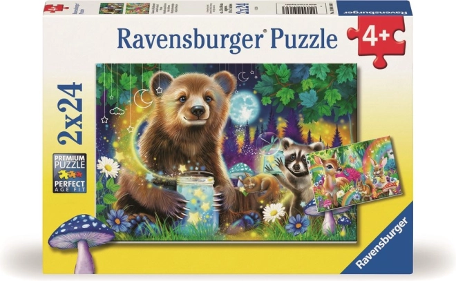 Puzzle Przyjaciele z Magicznego Lasu 2x24 elementy