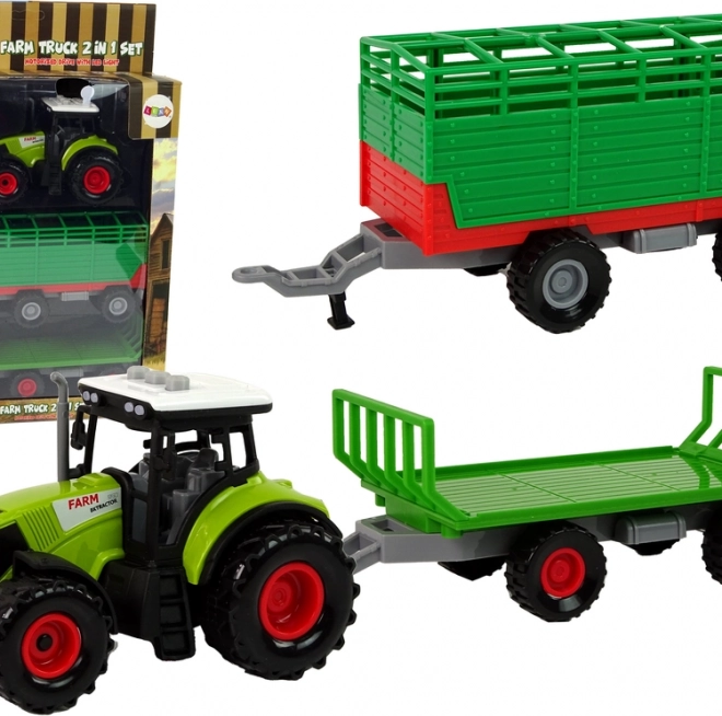 Traktor z przyczepą Farma