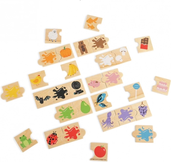 Bigjigs Toys dydaktyczne puzzle – kolory