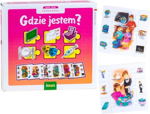 Jawa gra logiczna Gdzie jestem? edukacyjna układanka dla przedszkolaków