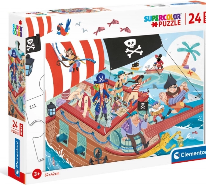 Puzzle Supercolor Piraci 24 elementów