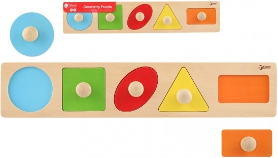 Drewniana układanka dla dzieci - Kształty geometryczne