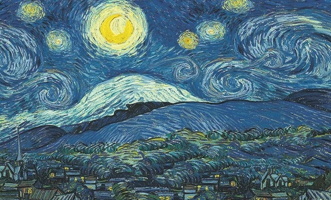 Panoramiczne puzzle Gwiaździsta noc 1000 elementów