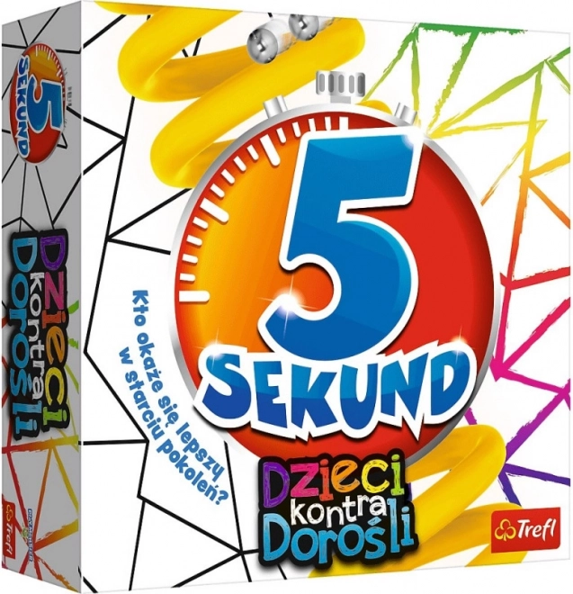 Rodzinna gra planszowa 5 SEKUND: dzieci vs. dorośli TREFL