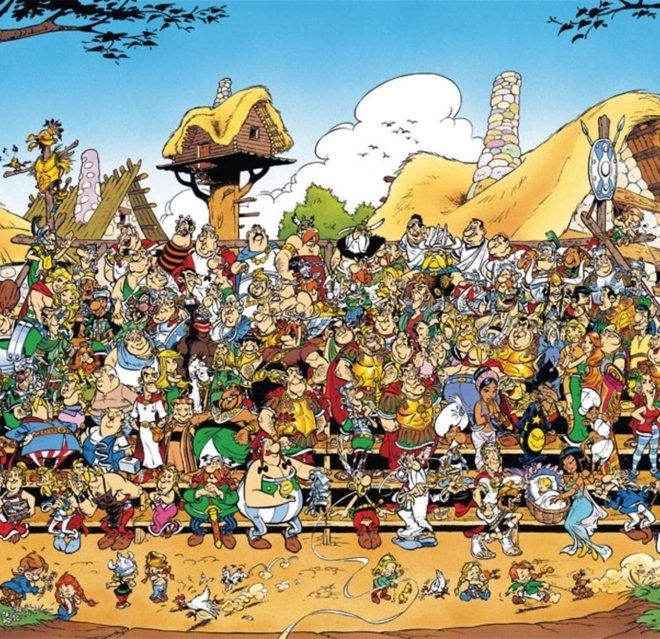 Ravensburger Puzzle Asterix i Obelix: Rodzinne zdjęcie 1000 elementów