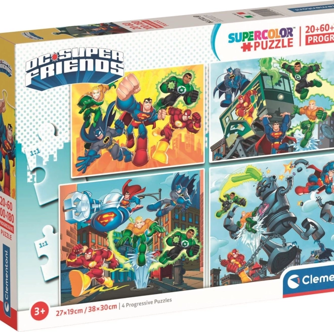 Puzzle DC Super Friends 4w1 dla dzieci