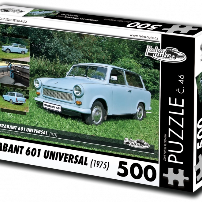 Retro Samochody Puzzle Trabant 601 Universal 500 elementów