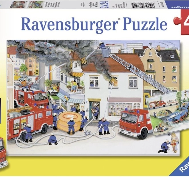 Ravensburger puzzle Straż Pożarna 2x24 elementy
