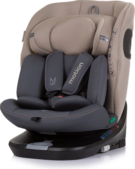 fotelik samochodowy i-Size 40–150 cm z Isofix i obrotem 360°, Macadamia