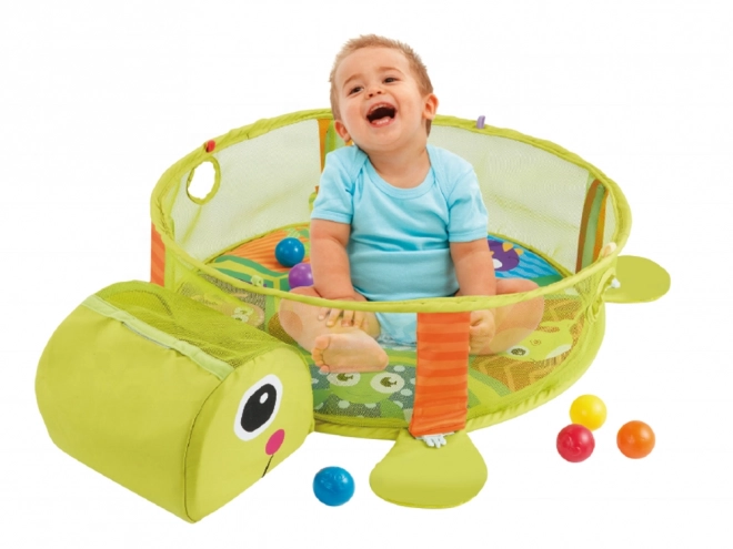 Edukacyjna mata Turtle Playpen Balls dla dziecka