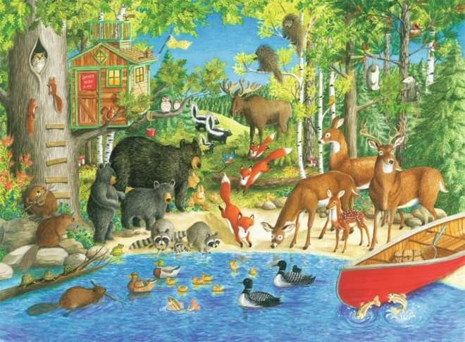 Ravensburger puzzle Leśni przyjaciele XXL 200 elementów