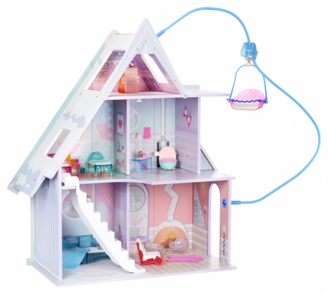 Drewniany domek dla lalek L.O.L. Surprise Winter Cottage