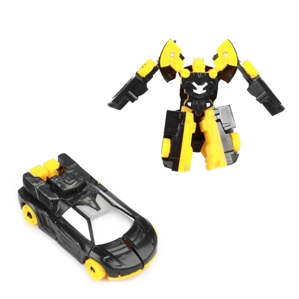 Transformer auto/robot plastik 10 cm mix kolorów w plastikowym pudełku 5x10,5 cm